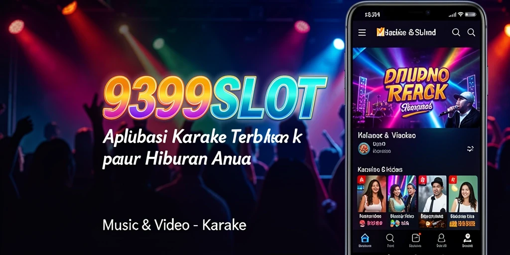 Tampilan antarmuka aplikasi Karaoke 9399SLOT yang intuitif dan menyenangkan.